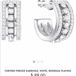 Swarovski white earrings